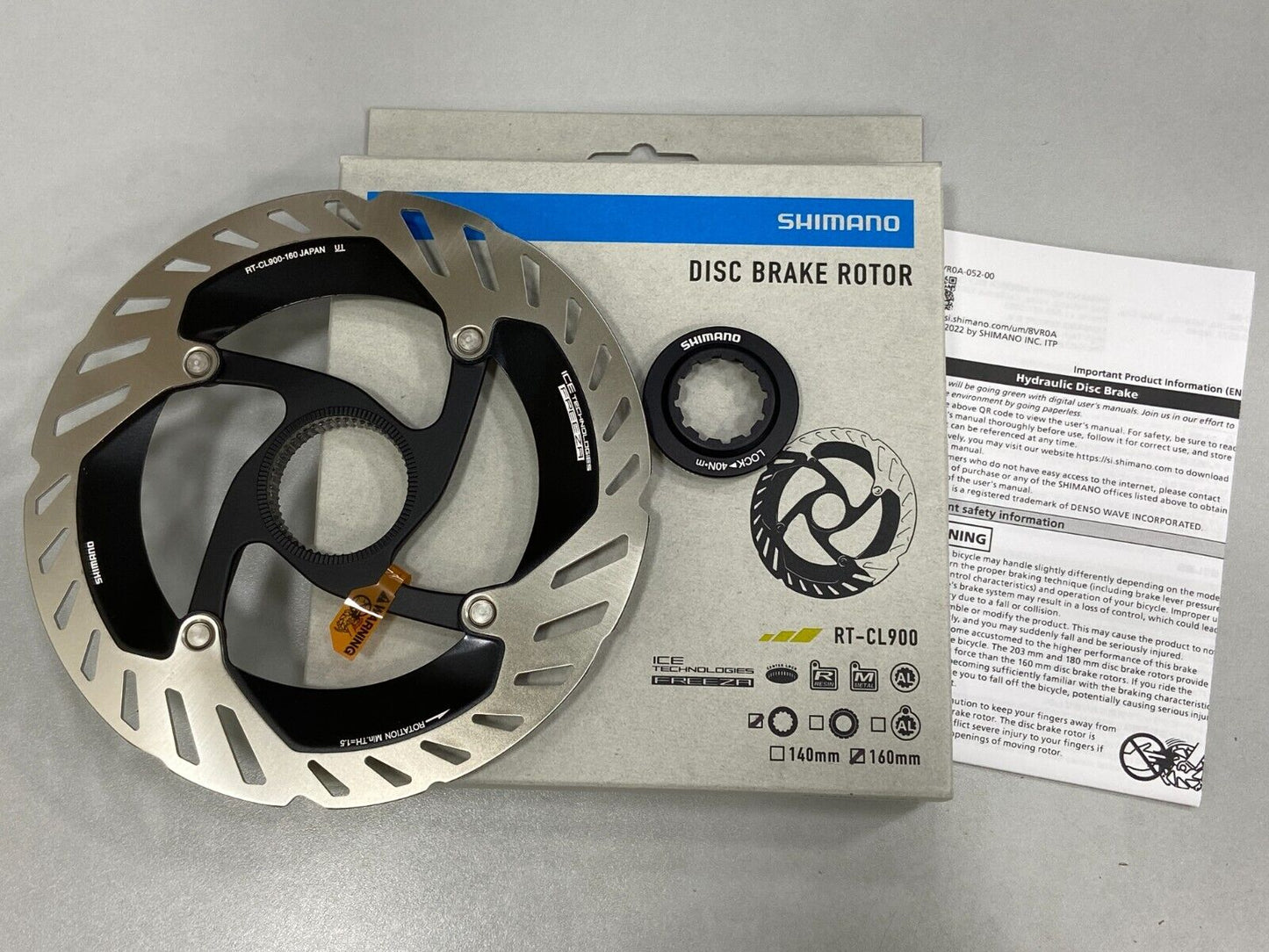 DISCO/ROTOR SHIMANO RT-CL900 140MM/160MM CENTER LOCK